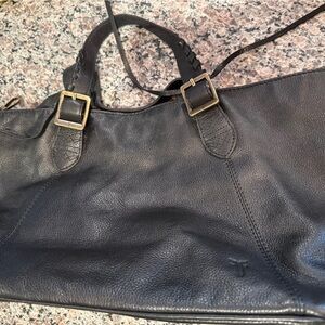 Frye Black Leather Shoulder Bag